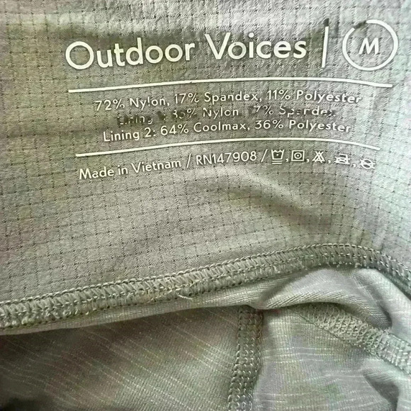 Outdoor Voices TechSweat leggings, size medium. Gray in color. EUC - Picture 5 of 5